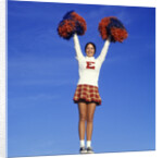 Teenage Girl Cheerleading by Anonymous