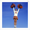 Teenage Girl Cheerleading by Anonymous