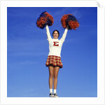 Teenage Girl Cheerleading by Anonymous