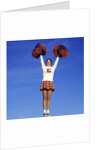 Teenage Girl Cheerleading by Anonymous