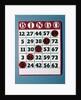 1960s Bingo Card With Red Markers In A Winning Game by Anonymous