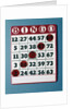 1960s Bingo Card With Red Markers In A Winning Game by Anonymous