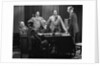 1930s Five Older Businessmen Meeting Around A Desk Listening To A Sixth Younger Man Speak by Anonymous