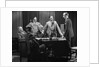 1930s Five Older Businessmen Meeting Around A Desk Listening To A Sixth Younger Man Speak by Anonymous