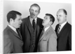 1960s Quartet Of Four Businessmen Salesmen Singing Harmony Together by Anonymous