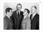 1960s Quartet Of Four Businessmen Salesmen Singing Harmony Together by Anonymous