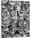 1960s 1970s Montage Of Mouths Of All Sexes And Ages by Anonymous