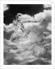 1930s Montage Baby Sitting On Top Of The World Earth Globe In Clouds Holding Happy New Year Banner by Anonymous