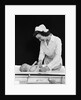 1940s Woman Nurse Changing Baby Diaper In Nursery by Anonymous