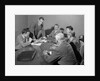 1950s Six Businessmen Executives Around A Conference Table Talking by Anonymous