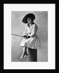 1910s 1920s Woman Wearing Dress With Sailor Style Collar by Anonymous