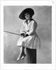 1910s 1920s Woman Wearing Dress With Sailor Style Collar by Anonymous