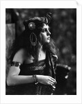 1910s 1920s Woman In Egyptian Costume Wearing Jeweled Arm Cuff and Ornate Head Piece by Anonymous