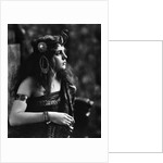 1910s 1920s Woman In Egyptian Costume Wearing Jeweled Arm Cuff and Ornate Head Piece by Anonymous