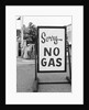 1970s 1973 Sorry No Gas Sign Beside Gas Pumps At Service Station Due To Opec Oil Crisis by Anonymous