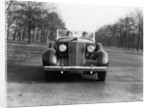 1930s 1935 Couple Driving Packard Convertible Automobile by Anonymous