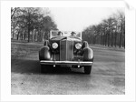 1930s 1935 Couple Driving Packard Convertible Automobile by Anonymous