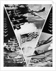 World War II Victory In The Air Montage In Shape Of V American Flag In Center by Anonymous