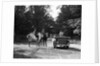 1920s 1930s Couple On Horses Meeting Woman On Road In Convertible Touring Car by Anonymous