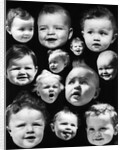 1930s Montage Of Baby Heads With Various Expressions by Anonymous