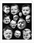 1930s Montage Of Baby Heads With Various Expressions by Anonymous