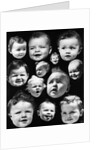 1930s Montage Of Baby Heads With Various Expressions by Anonymous