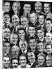 1950s 1960s Montage Of 29 Men's Heads All Are Smiling by Anonymous