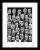 1950s 1960s Montage Of 29 Men's Heads All Are Smiling by Anonymous