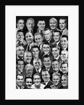 1950s 1960s Montage Of 29 Men's Heads All Are Smiling by Anonymous