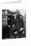 1930s Man In Suit And Hat Holding Gloves Stepping Into Automobile Driver Seat by Anonymous