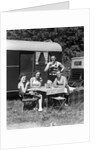 1940 1940s Men Women Couples Camping Trailer Picnic Vacation Lunch by Anonymous