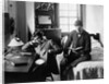 1890s Pair Of Male Students Studying In Dorm Room by Anonymous