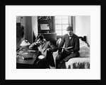 1890s Pair Of Male Students Studying In Dorm Room by Anonymous
