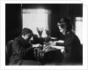 1890s 1900s Couple Playing Checkers by Anonymous