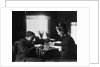 1890s 1900s Couple Playing Checkers by Anonymous