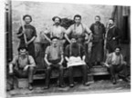 1890s 9 Carpet Mill Workers by Anonymous