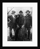 1890s 1900 Three Men With Beard Or Mustache Wearing Hats One Sitting On Barrel by Anonymous