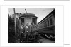 1900s Conductors Posing In Front Of Trolley Car by Anonymous