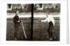 1890s 1900s Two Images Of Boy In Knickers Holding Baseball Bat And Pitching Ball by Anonymous