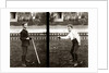 1890s 1900s Two Images Of Boy In Knickers Holding Baseball Bat And Pitching Ball by Anonymous