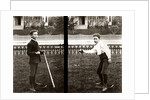 1890s 1900s Two Images Of Boy In Knickers Holding Baseball Bat And Pitching Ball by Anonymous