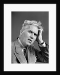 1930s 1940s Man Portrait Hand Held Up To Head by Anonymous