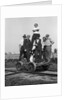 1890s 1900s Portrait Men Railroad Workers Standing On Handcar Outdoor by Anonymous