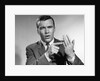 1950s Earnest Salesman Talking Gesturing With Hands by Anonymous