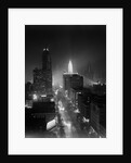 1950s Night Aerial Chicago Illinois Looking Down On Michigan Avenue by Anonymous
