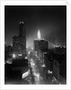 1950s Night Aerial Chicago Illinois Looking Down On Michigan Avenue by Anonymous