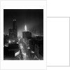 1950s Night Aerial Chicago Illinois Looking Down On Michigan Avenue by Anonymous