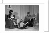 1960s Family Mother Father Son Daughter Watching Television In Living Room Indoor by Anonymous