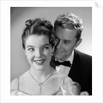 1950s 1960s Happy Couple Wearing Formal Evening Attire by Anonymous