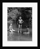 1940s Three Boys Outdoor In Swimming Hole by Anonymous